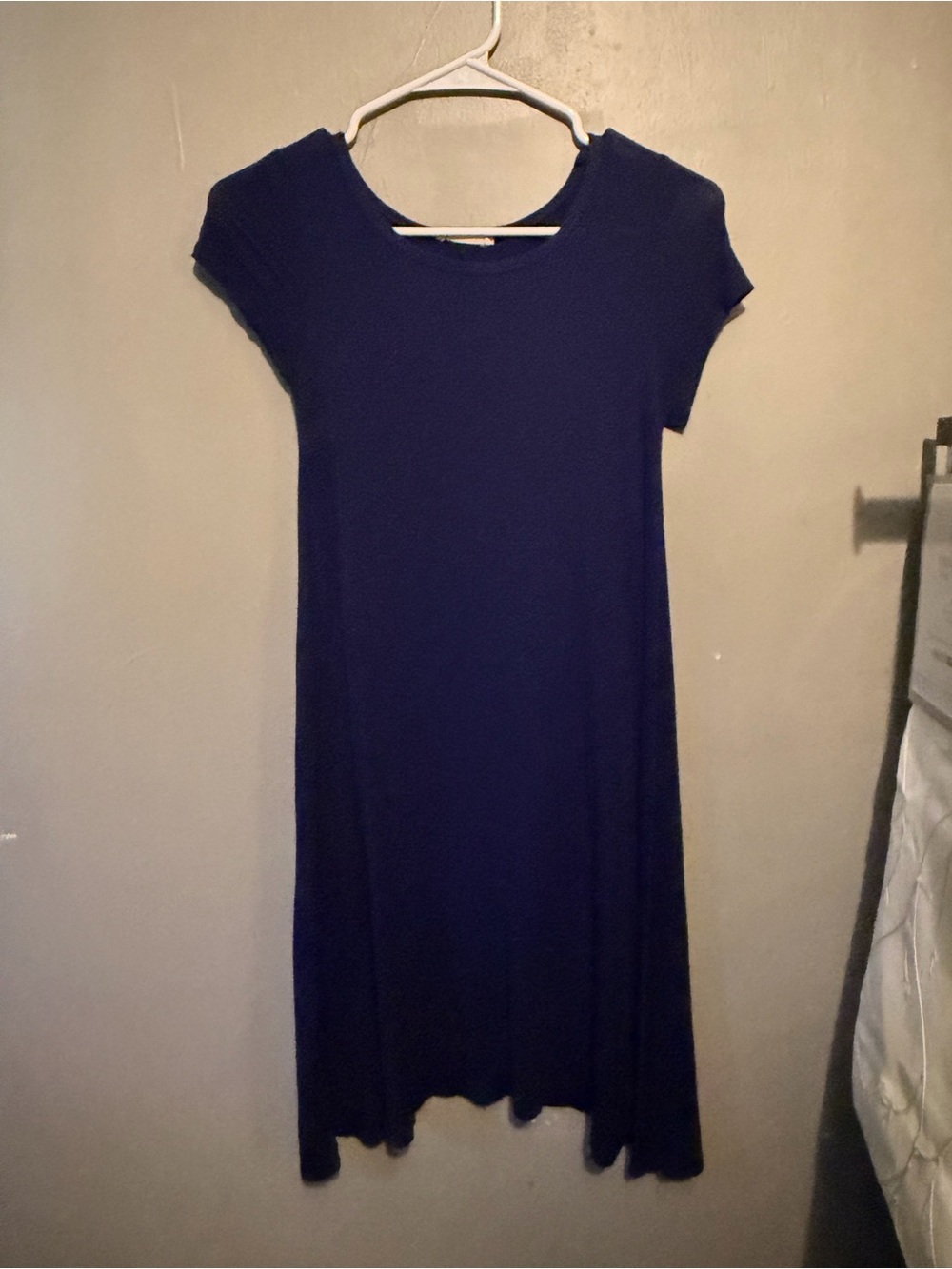 Charlotte Russe Navy Midi T-Shirt Dress